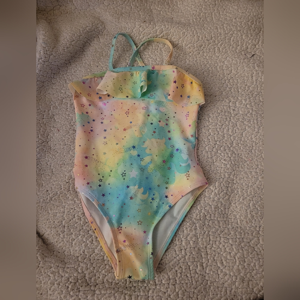 💗ONE DAY SALE💗 💖HP💖 Girl's Colorful swimsuit size 6x